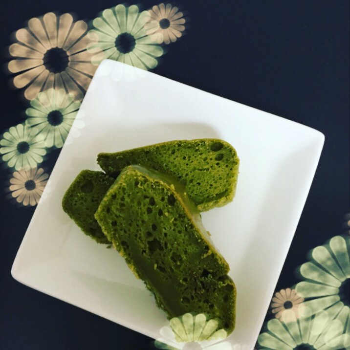 豆腐で抹茶パウンドケーキ